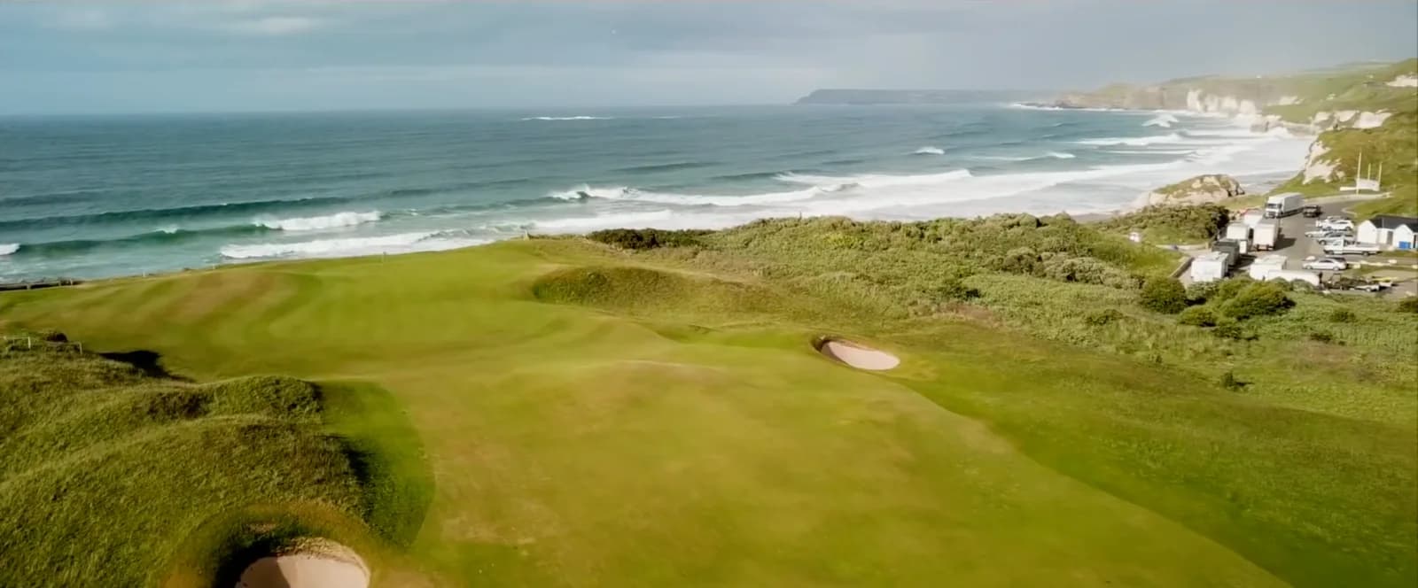 The fifth hole of Royal Portrush Golf Club's Dunluce Links