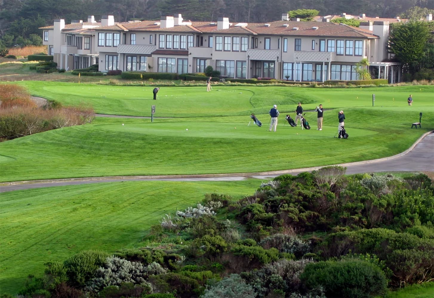 The first tee and coastal fairway at The Links at Spanish Bay