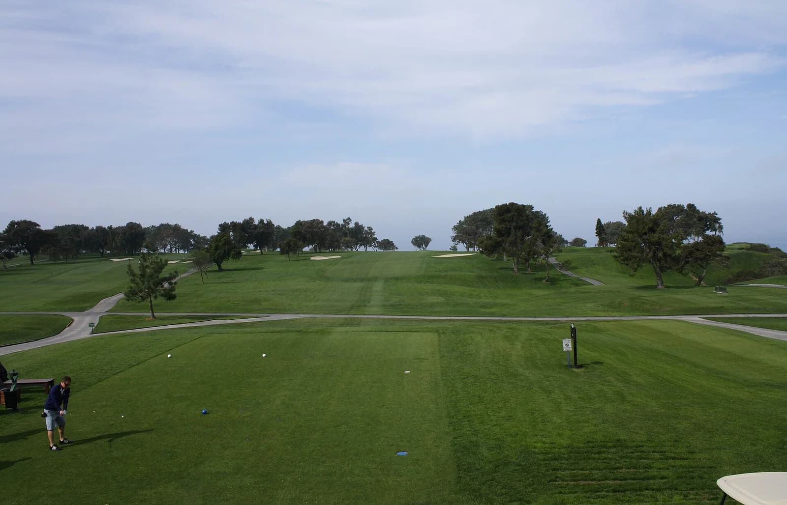 The first hole of Torrey Pines North Course in La Jolla