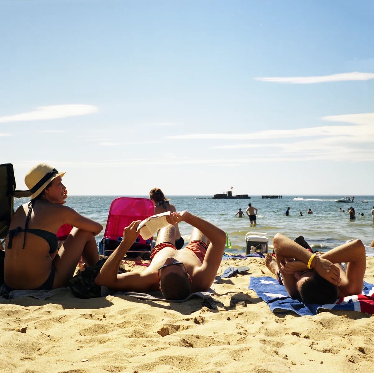 Black Rock beach on the Melbourne coast; representative coastal setting, not the named golf course
