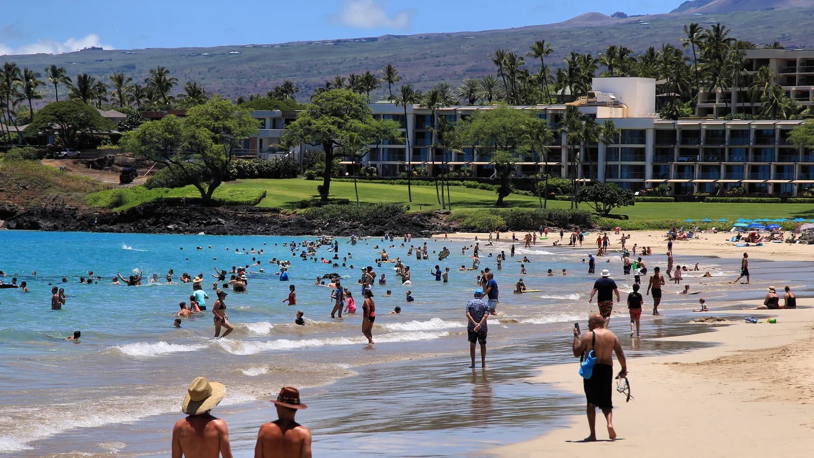Hāpuna Beach on the Kohala Coast; representative coastal setting, not the named golf course