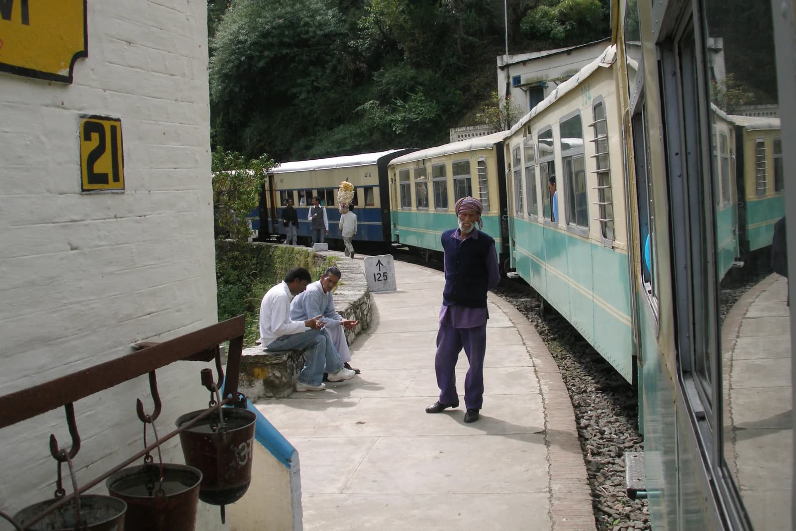 A Kalka–Shimla Railway train at Shimla