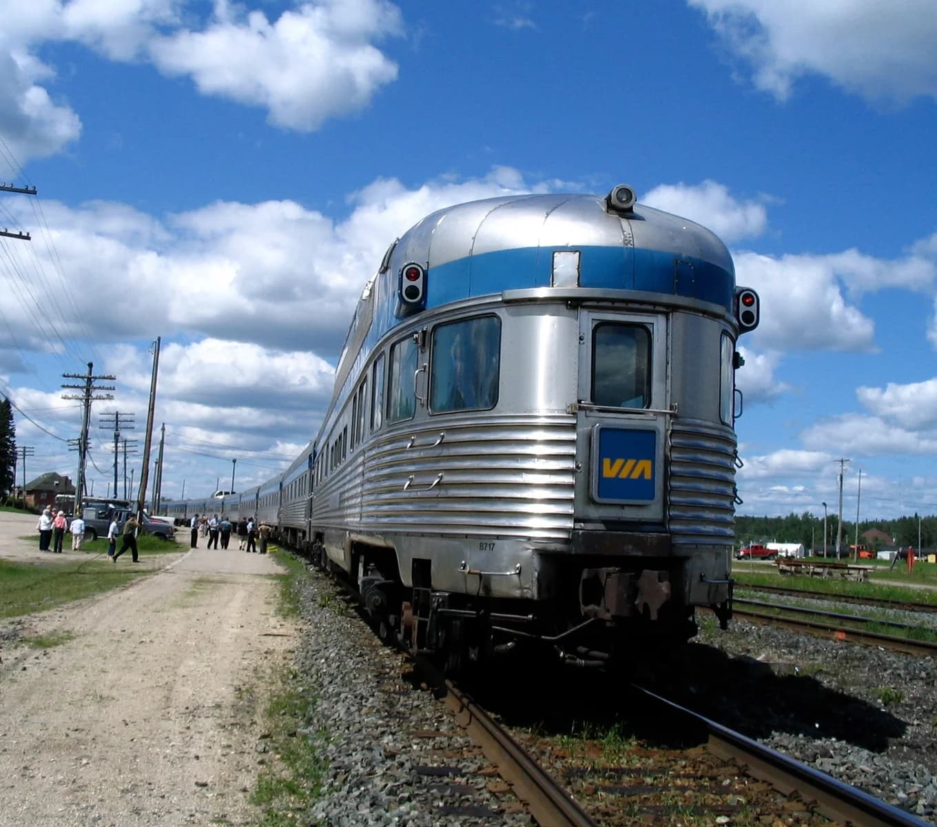 VIA Rail’s The Canadian at a station stop